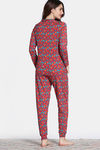 Zivame Zfun Knit Poly Pyjama Set - Tomato Puree — thumbnail 4